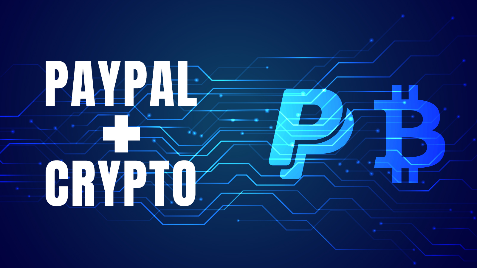 payal and bitcoin logo collide